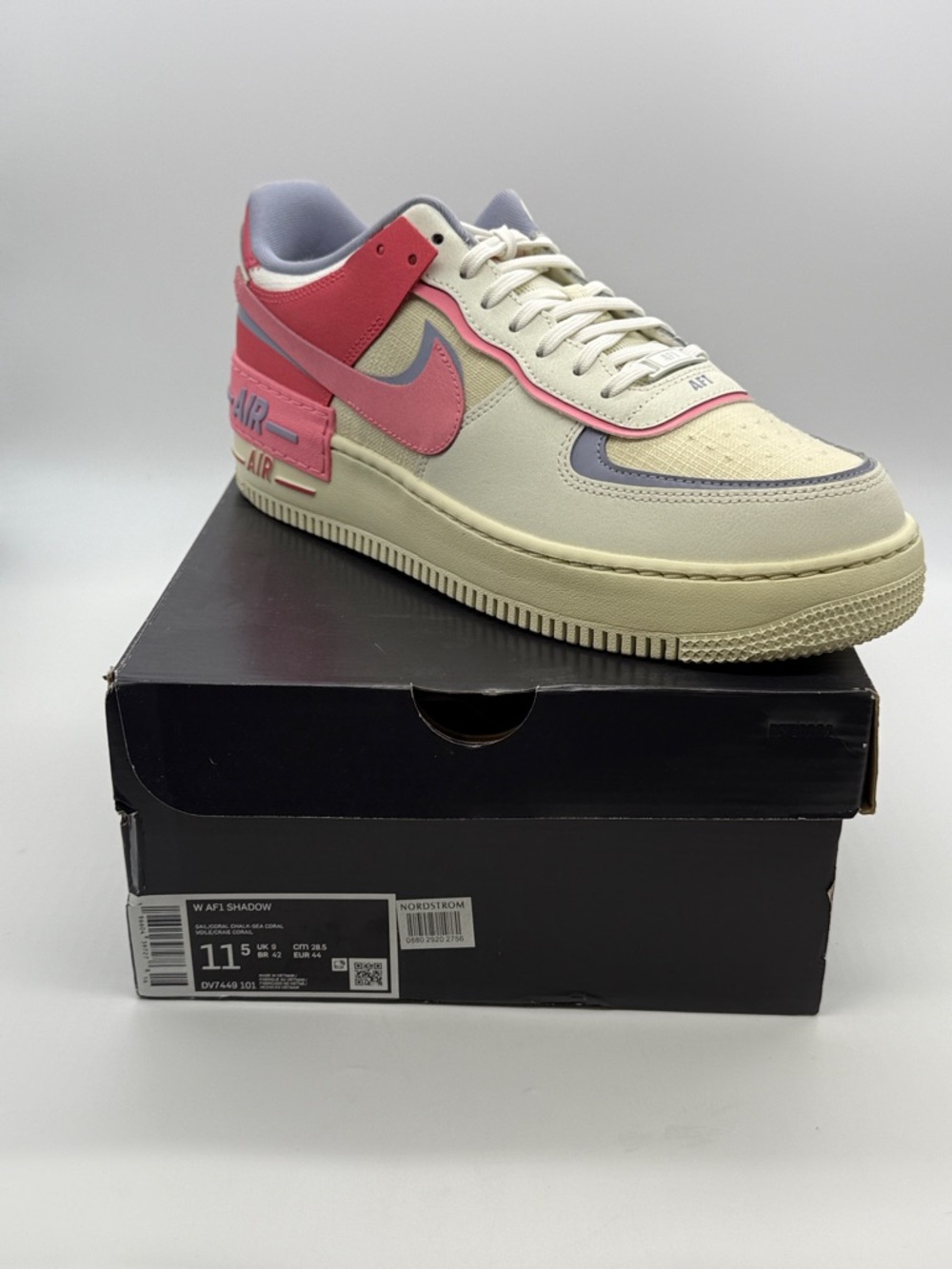 Nike Air Force 1 Shadow Women’s Shoes in Cream, Pink & Lavender